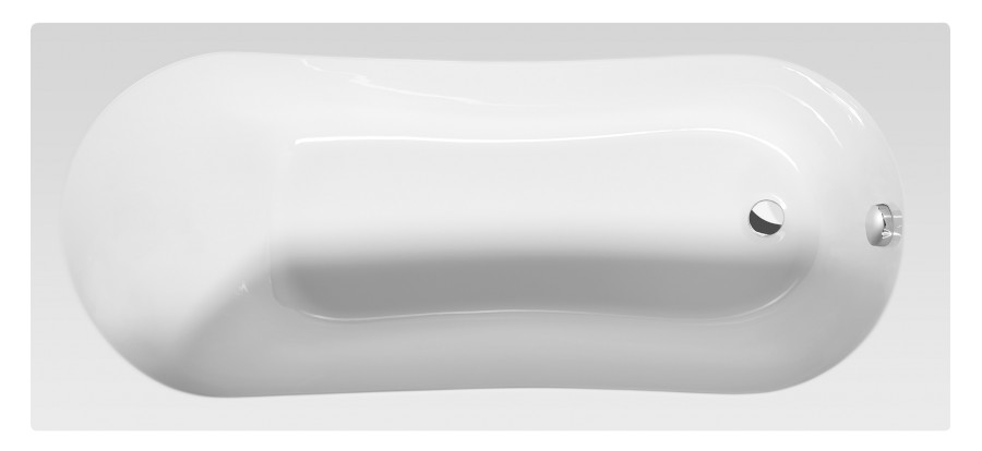 G1670 (8050) JIZERA vana 160x70x39cm, bílá G1670
