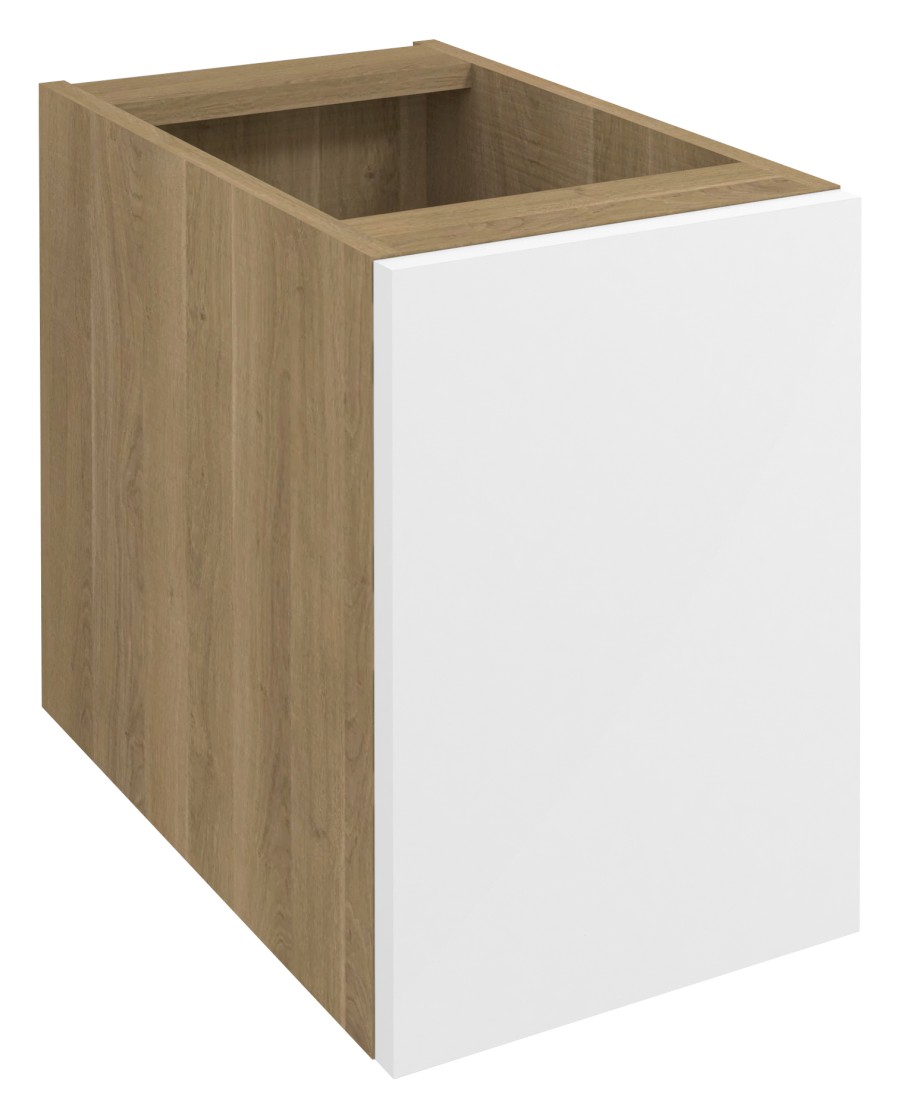 WA030-3025 (59775) WAVE skříňka spodní dvířková 30x45x47,8cm, pravá/levá, bílá/dub cuneo WA030-3025