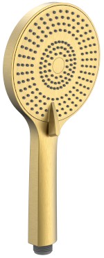 SK879GB (53120) Ruční masážní sprcha, 3 režimy sprchování, silikon trysky, průměr 120mm, ABS/zlato mat SK879GB