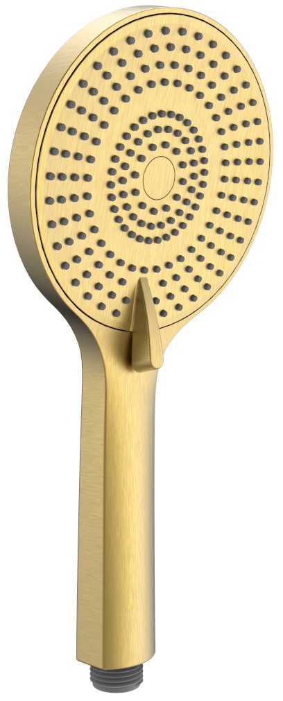 Ruční masážní sprcha, 3 režimy sprchování, silikon trysky, průměr 120mm, ABS/zlato mat SK879GB