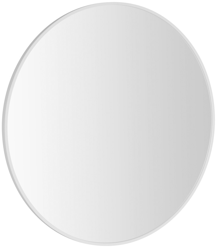 NOTION SLIM kulaté zrcadlo v rámu ø 80cm, bílá mat NT800W