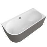 ASTRA R MONOLITH asymetrická vana 160x75x60cm, bílá/agila 34611M.43