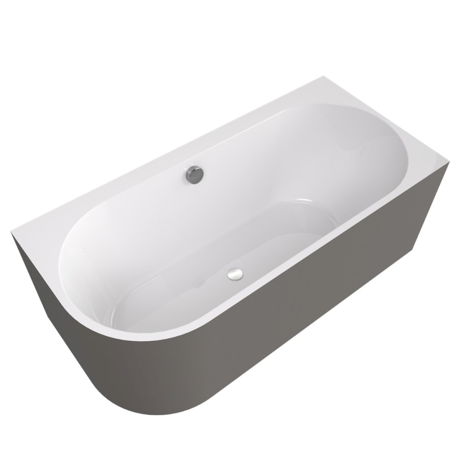 34611M.43 (60368) ASTRA R MONOLITH asymetrická vana 160x75x60cm, bílá/agila 34611M.43