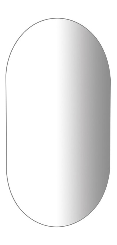 VORA zrcadlo s broušenou hranou oválné 40x70cm, CU free 22503