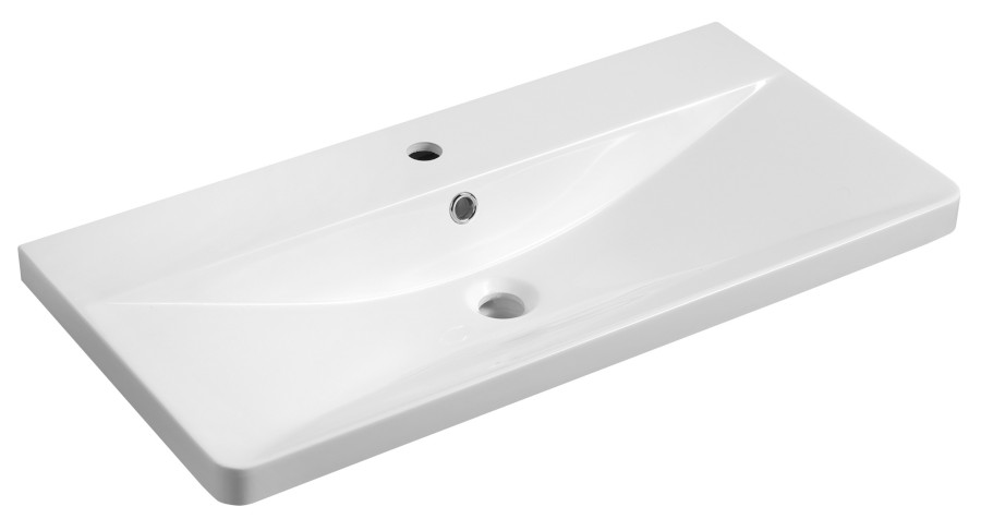 SN810 (58601) SEN umyvadlo nábytkové, litý mramor, 81x40cm, bílá SN810