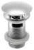 MINIMAL umyvadlová výpust 5/4“, click-clack, velká krytka, nerez mat MI057