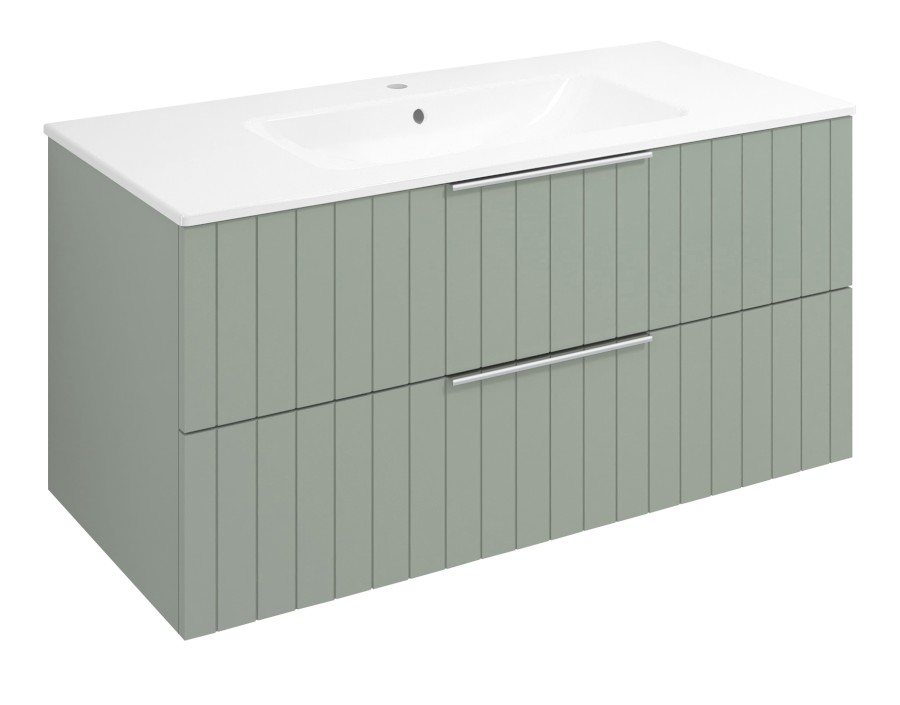 CIRASA STRIP umyvadlová skříňka 99,8x52x46cm, verde CR100-4444S