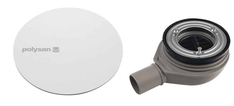 72730W (59336) MIRAI vaničkový sifon, průměr 90mm, DN40, krytka bílá 72730W