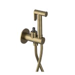 UT013G-1 (57447) ULTRAMIX tělo podomítkové bidetové baterie se Stop sprškou, kulatá, zlato mat UT013G-1