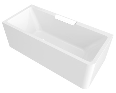 CASCATA L MONOLITH obdélníková vana 180x80x60cm, kaskáda bílá 73836ML.101