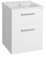 VEGA umyvadlová skříňka 51,5x72,6x43,6cm, 2x zásuvka, bílá VG053