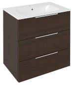 CR731-1616 (57637) CIRASA umyvadlová skříňka 69,8x75x46cm, 3x zásuvka, borovice rustik CR731-1616