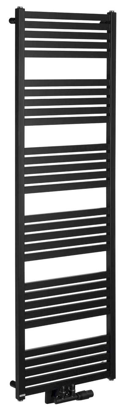 GRUNT otopné těleso rovné 500x1610 mm, středové připojení, černá mat 600.123.6