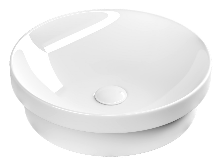 3041 (50830) Keramické umyvadlo zápustné, průměr 43cm, bílá 3041