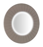 LR750-4343S (61381) LUMIRO STRIP kulaté zrcadlo s LED osvětlením v rámu ø 75cm, agila LR750-4343S