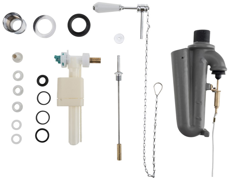 759290 (61941) THE NEW YORKER splachovací mechanismus s řetízkem, chrom 759290