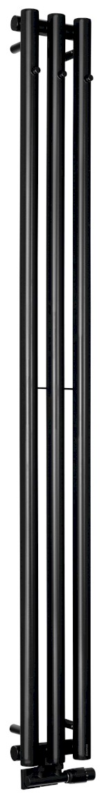 PILON otopné těleso 196x1800mm, se třemi háčky pro ručník, černá mat IZ128T