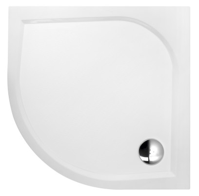 ERIKA sprchová vanička z litého mramoru, čtvrtkruh 90x90cm, R550, bílá GC559