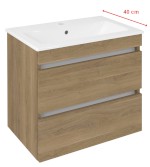 EZ592-2525 (60273) EZARA umyvadlová skříňka 58x54x39cm, dub cuneo EZ592-2525