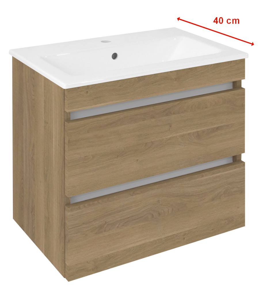 EZ592-2525 (60273) EZARA umyvadlová skříňka 58x54x39cm, dub cuneo EZ592-2525