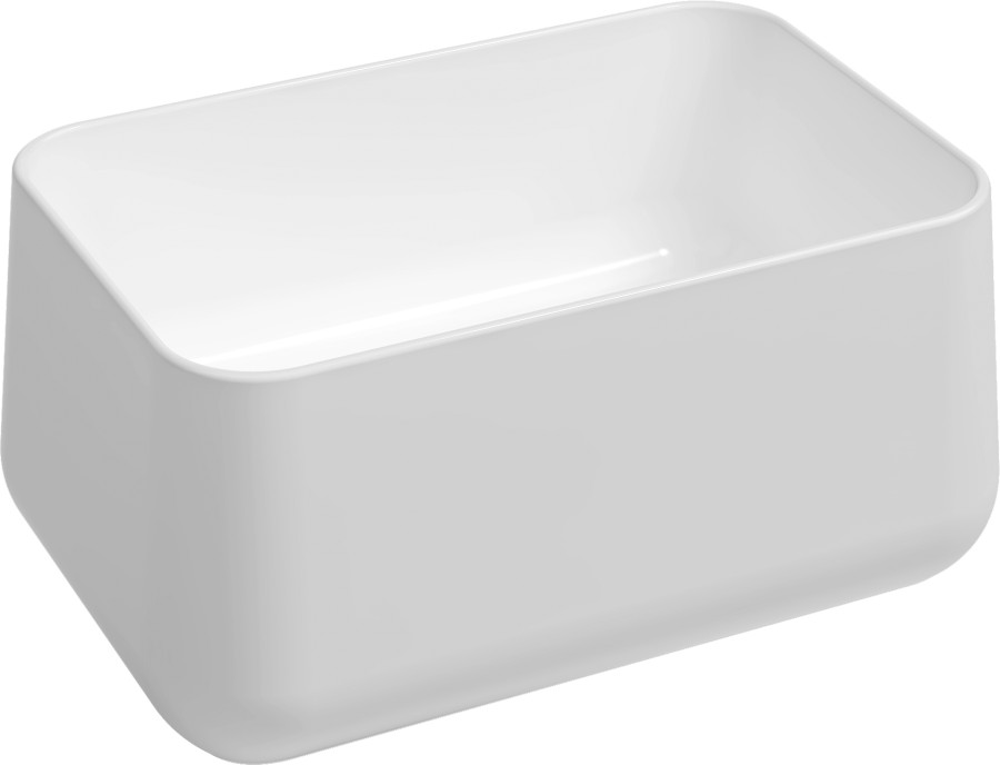 10AL66060 (55933) ALLEGRO keramické umyvadlo na desku vysoké 60x40cm, bílá 10AL66060