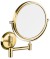 Kosmetické zrcátko závěsné, Ø 140mm, oboustranné, zlato XP012G
