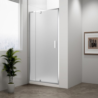 EASY sprchové dveře otočné 760-900mm, sklo Brick EL1638