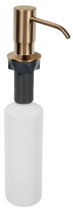 SP023PG (52068) Zápustný dávkovač mýdla, kulatý, měď mat SP023PG