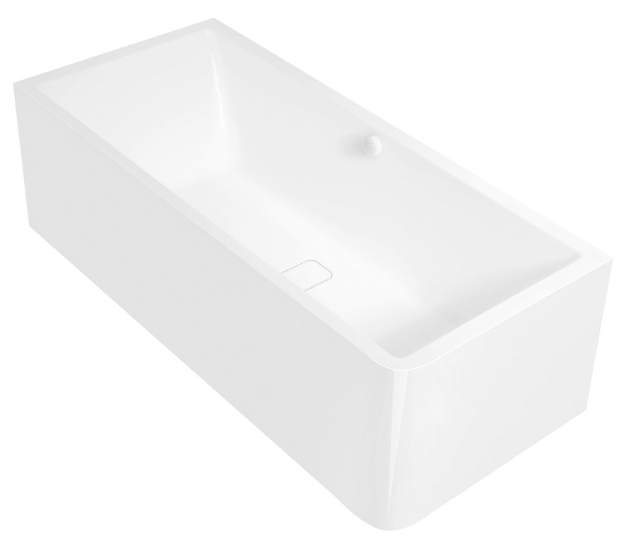 MARLENE CURVE L MONOLITH obdélníková vana 195x85x63cm, bílá 78731MCL