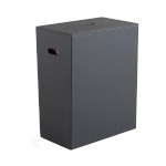 103714 (58973) LUXURY koš na prádlo 49,5x61,8x29cm, černá 103714