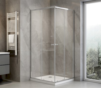 AGGA obdélníková sprchová zástěna 800x700mm, čiré sklo HLF708Y