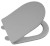 PACO WC sedátko, SLIM, Soft Close, Easy Take, šedá mat PCS1012GR