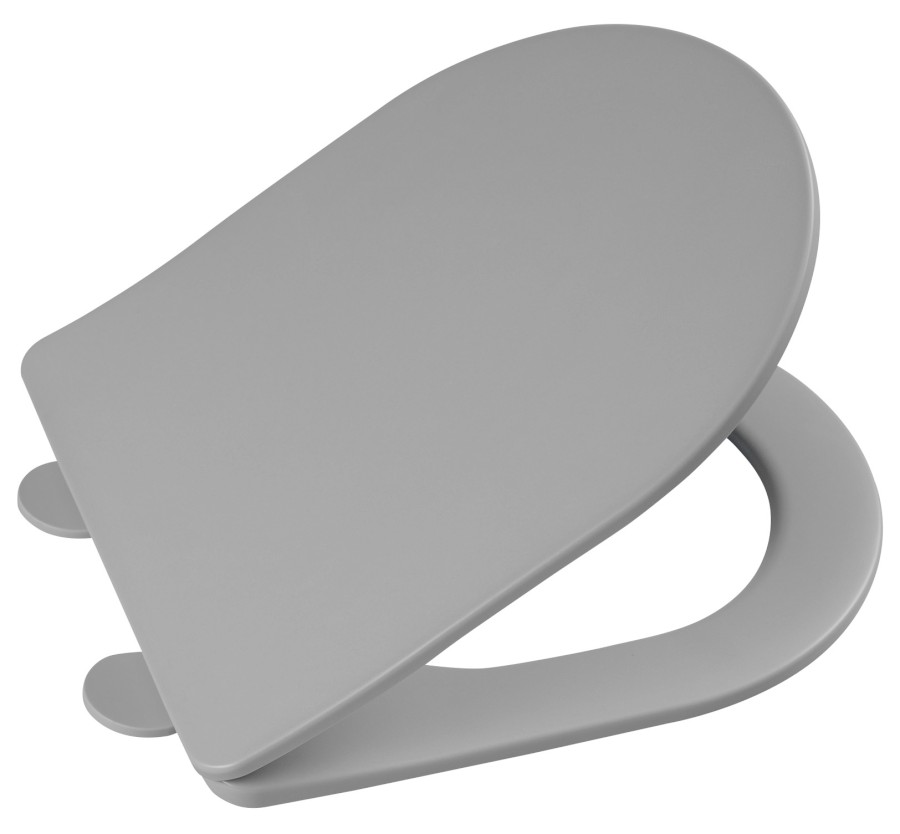 PCS1012GR (56160) PACO WC sedátko, SLIM, Soft Close, Easy Take, šedá mat PCS1012GR