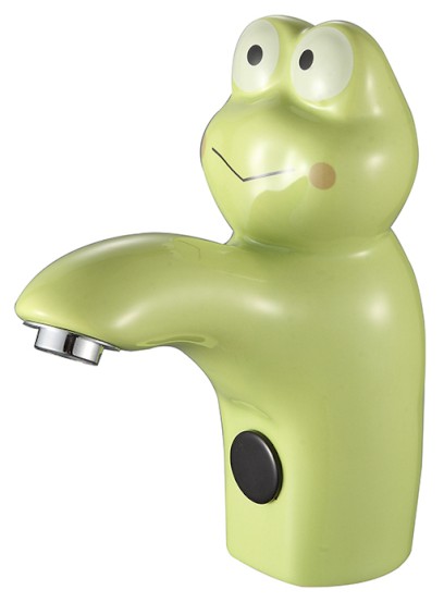 KID Senzorová stojánková keramická baterie 6V DC (4xAA), žába, zelená PS402G