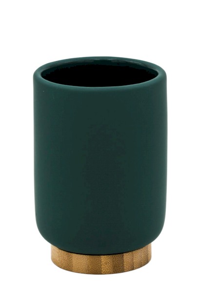 FANCY sklenka na postavení, tmavě zelená 2126105