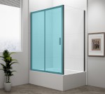 DEEP BLACK boční stěna 900x1650mm, čiré sklo MD3316B