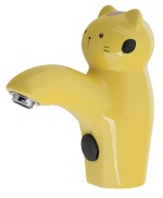 KID Senzorová stojánková keramická baterie 6V DC (4xAA), kočka, žlutá PS402Y