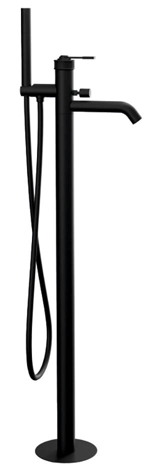 RV021/15 (57763) VERSI vanová baterie s připojením do podlahy, černá mat RV021/15