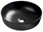 AR445B (61957) RONDEA keramické umyvadlo na desku Ø 41cm, černá mat AR445B