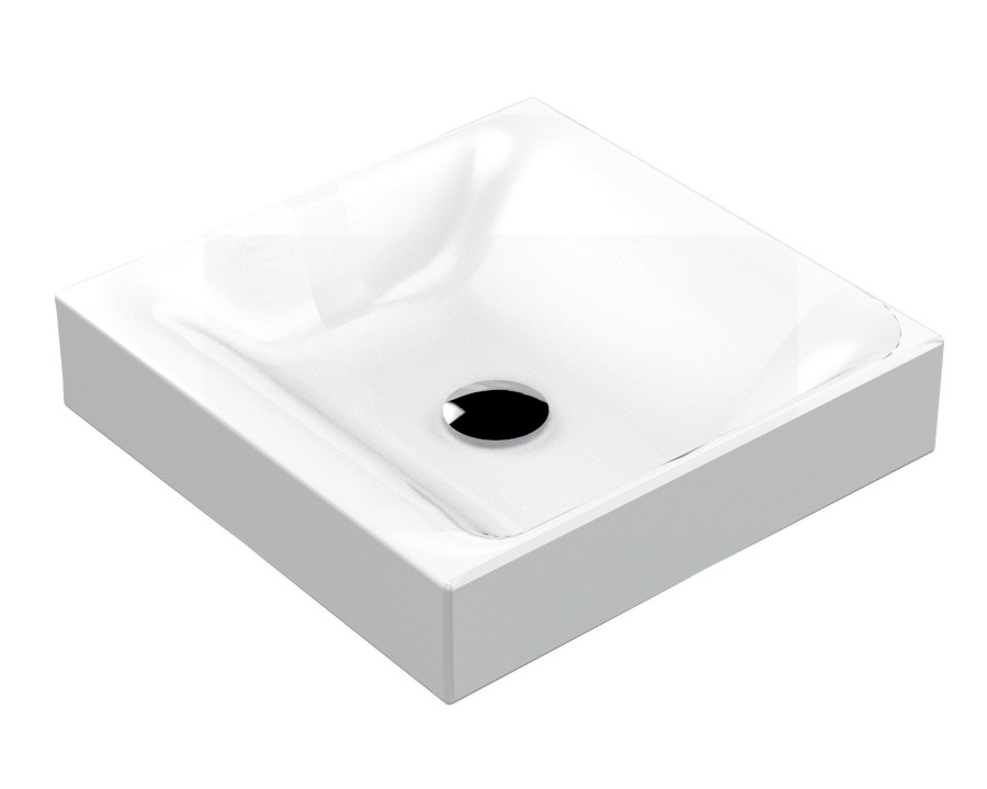 354401 (7811) CENTO keramické umyvadlo na desku, 45x45cm, bílá 354401