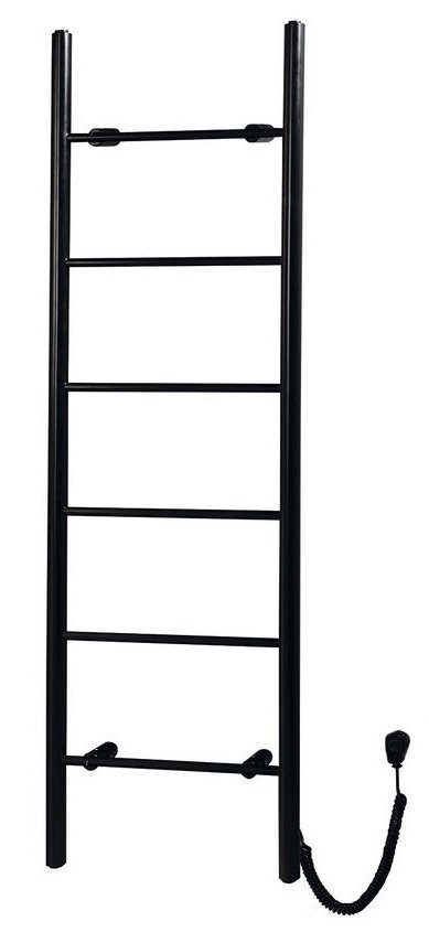 KARBO elektrický sušák ručníků, kulatý, 500x1600mm, 120 W, černá mat KB905
