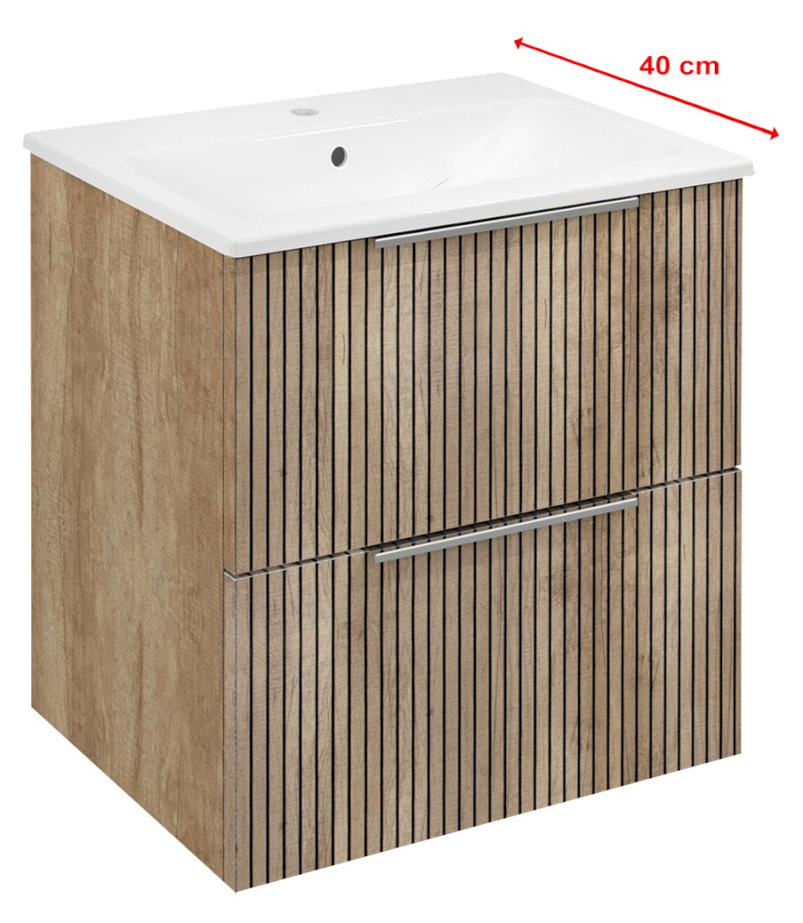 CIRASA STRIP umyvadlová skříňka 48x54x39cm, dub alabama CR492-2322