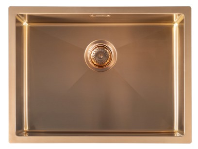 ZENITH nerezový dřez 60x45cm, měď mat ZN6045PG
