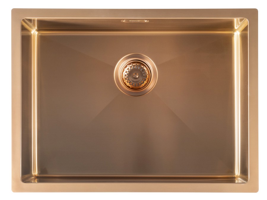 ZENITH nerezový dřez 60x45cm, měď mat ZN6045PG