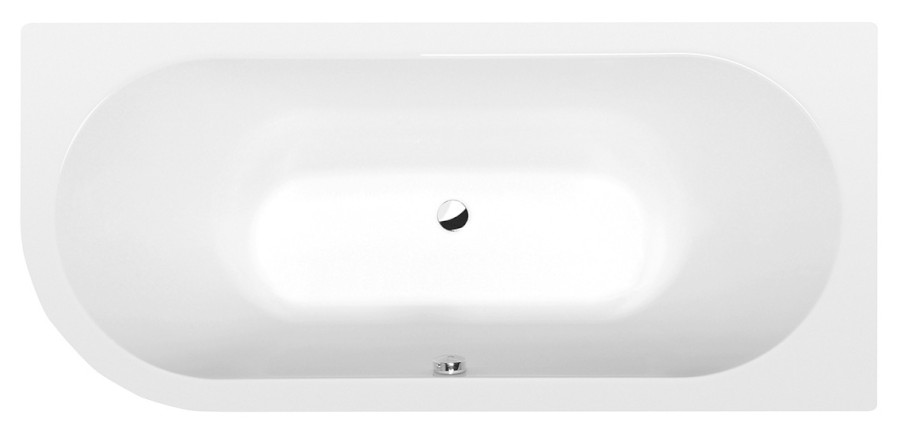 VIVA R asymetrická vana 175x80x47cm, bílá mat 78119.11