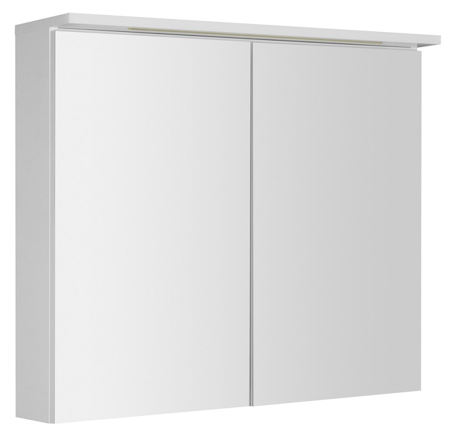 KAWA STRIP galerka s LED osvětlením 80x70x22cm, bílá WGL80S