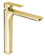 SPY stojánková umyvadlová baterie vysoká, prodloužená hubice, zlato PY07/17