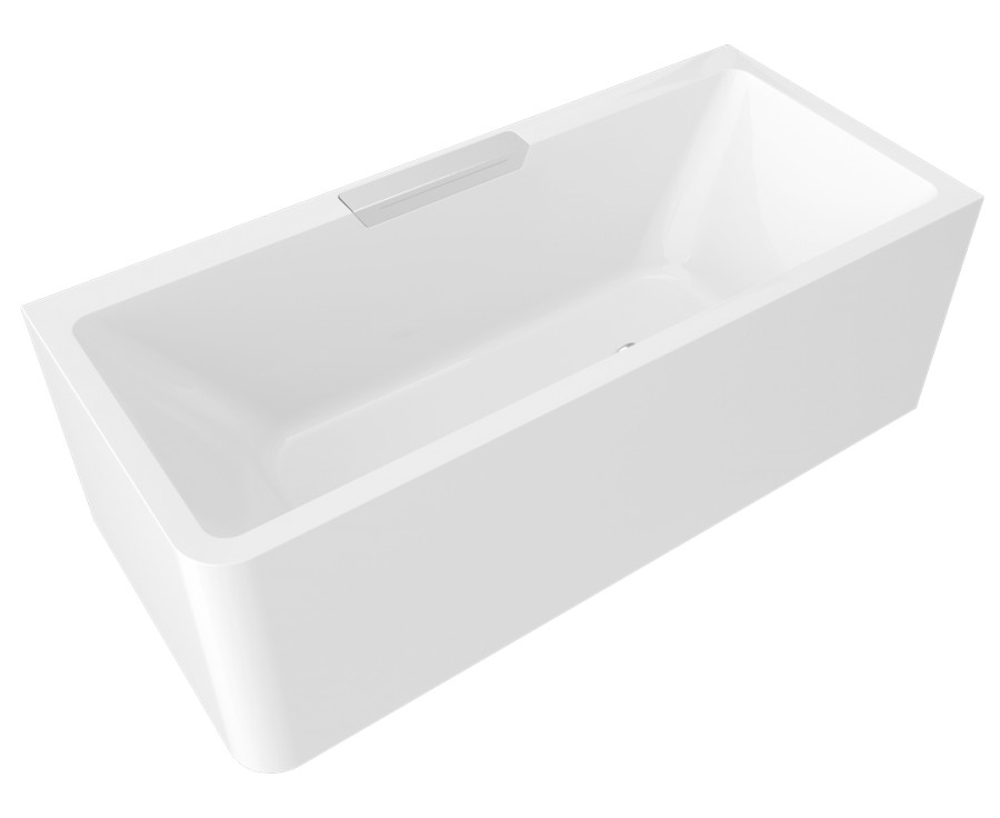 CASCATA R MONOLITH obdélníková vana 180x80x60cm, kaskáda nerez 73836MR.100