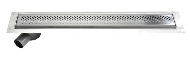 KROKUS nerezový podlahový žlab s roštem, L-760, DN50 2705-80