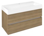 DT100-2525 (60563) ODETTA umyvadlová skříňka 95x50x43,5cm, dub cuneo DT100-2525